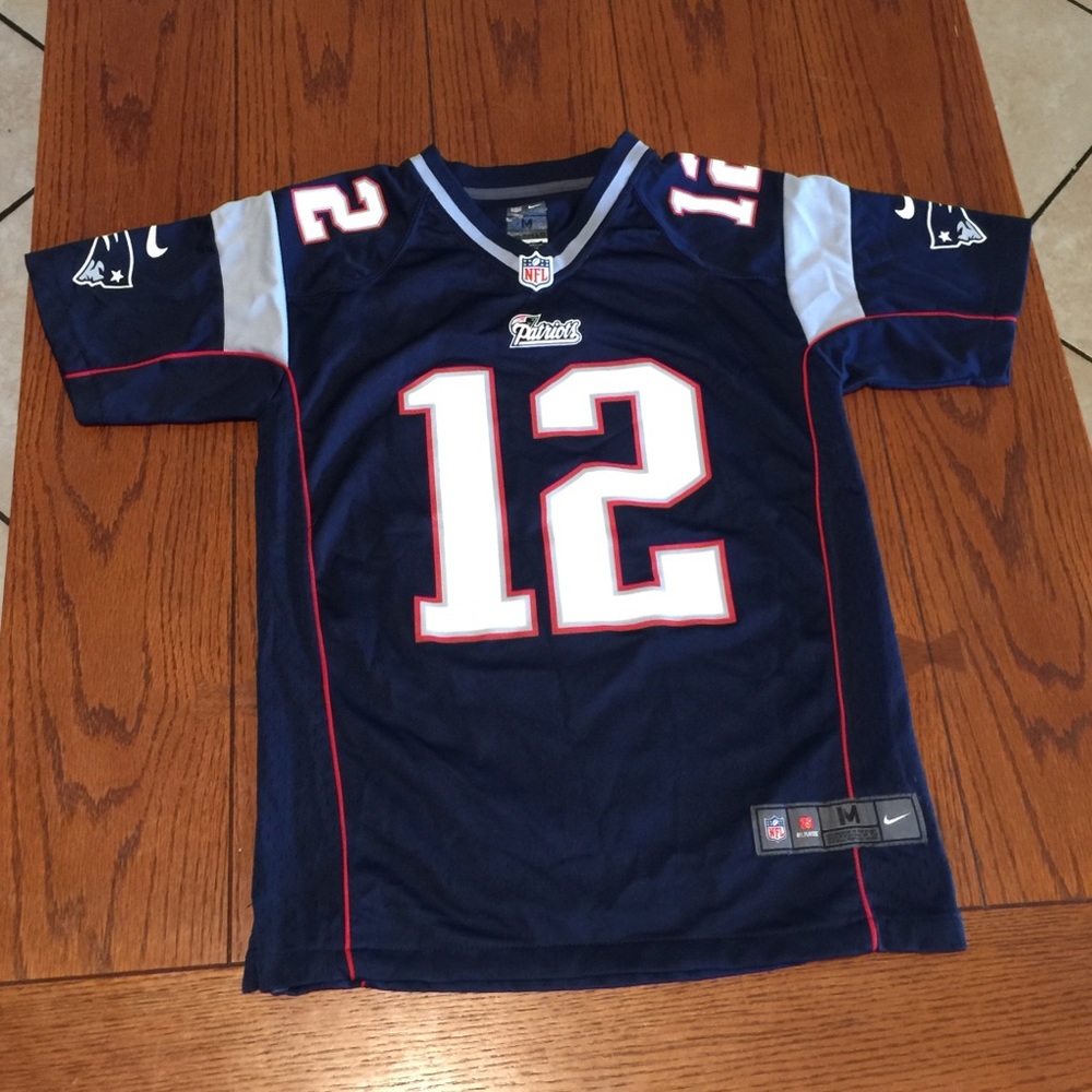 Nike England Patriots Tom Brady 12 jersey
